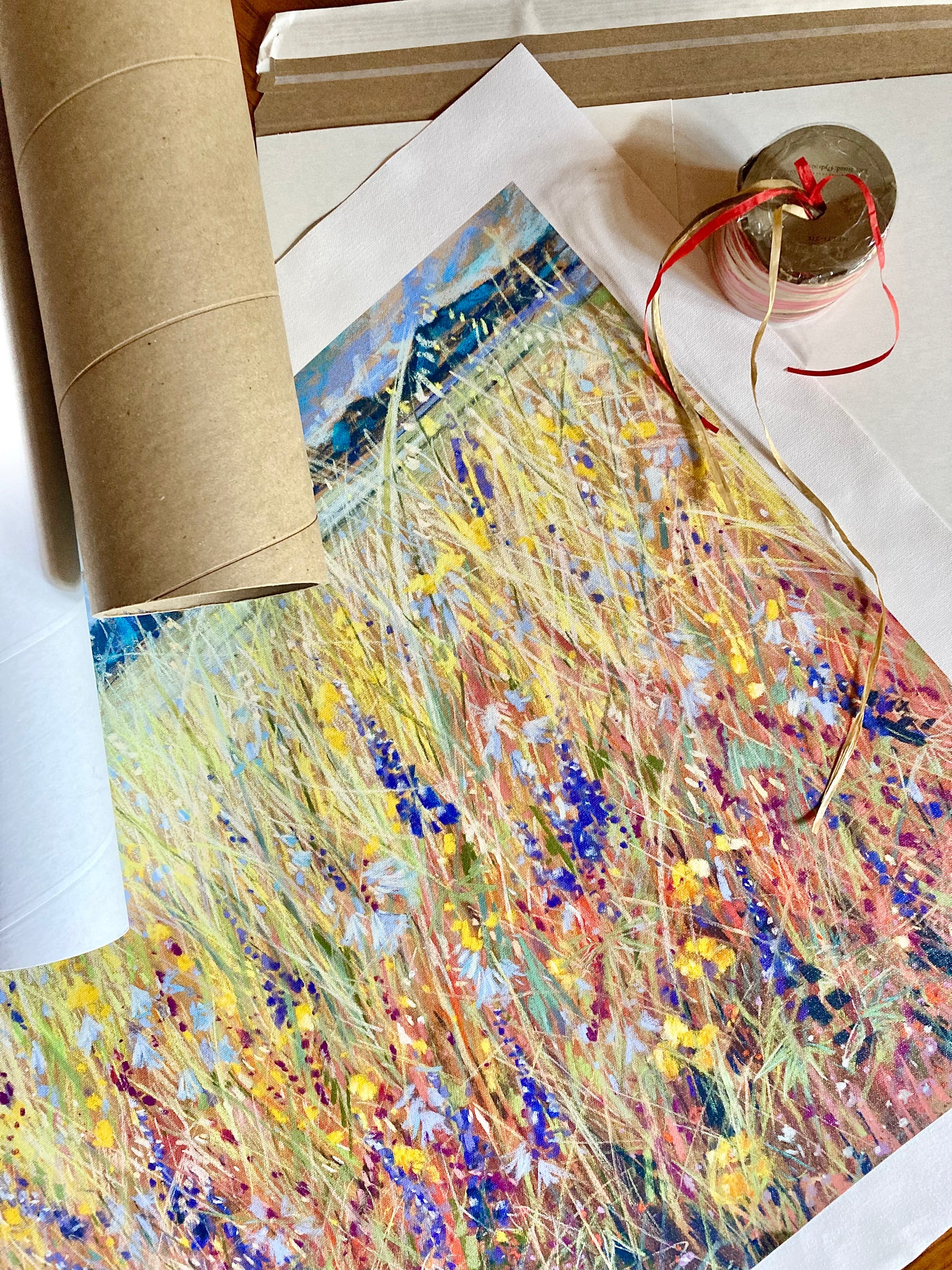 Essence of Spring with  print with packaging.