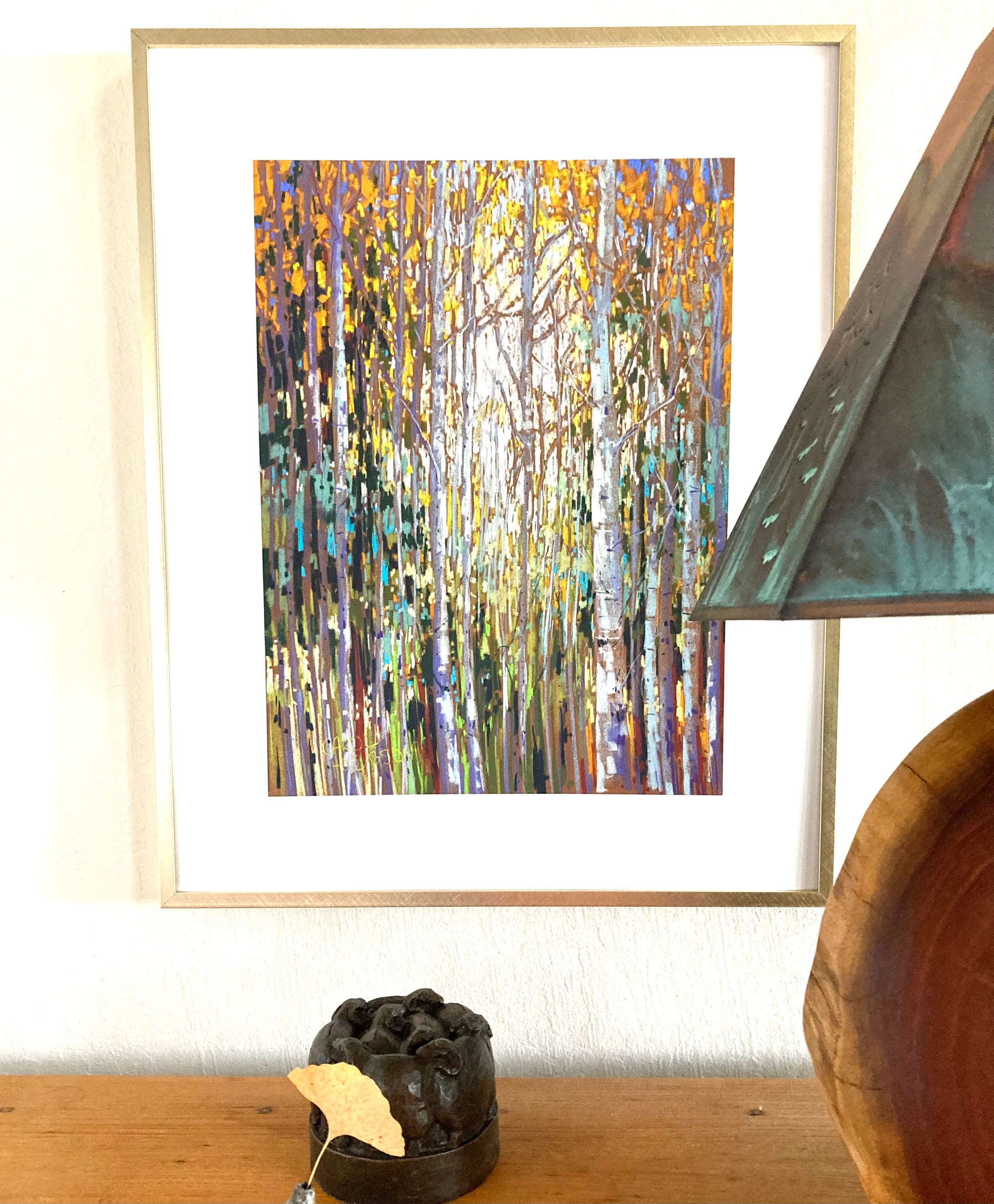 Example of Aspen Delight in gold frame