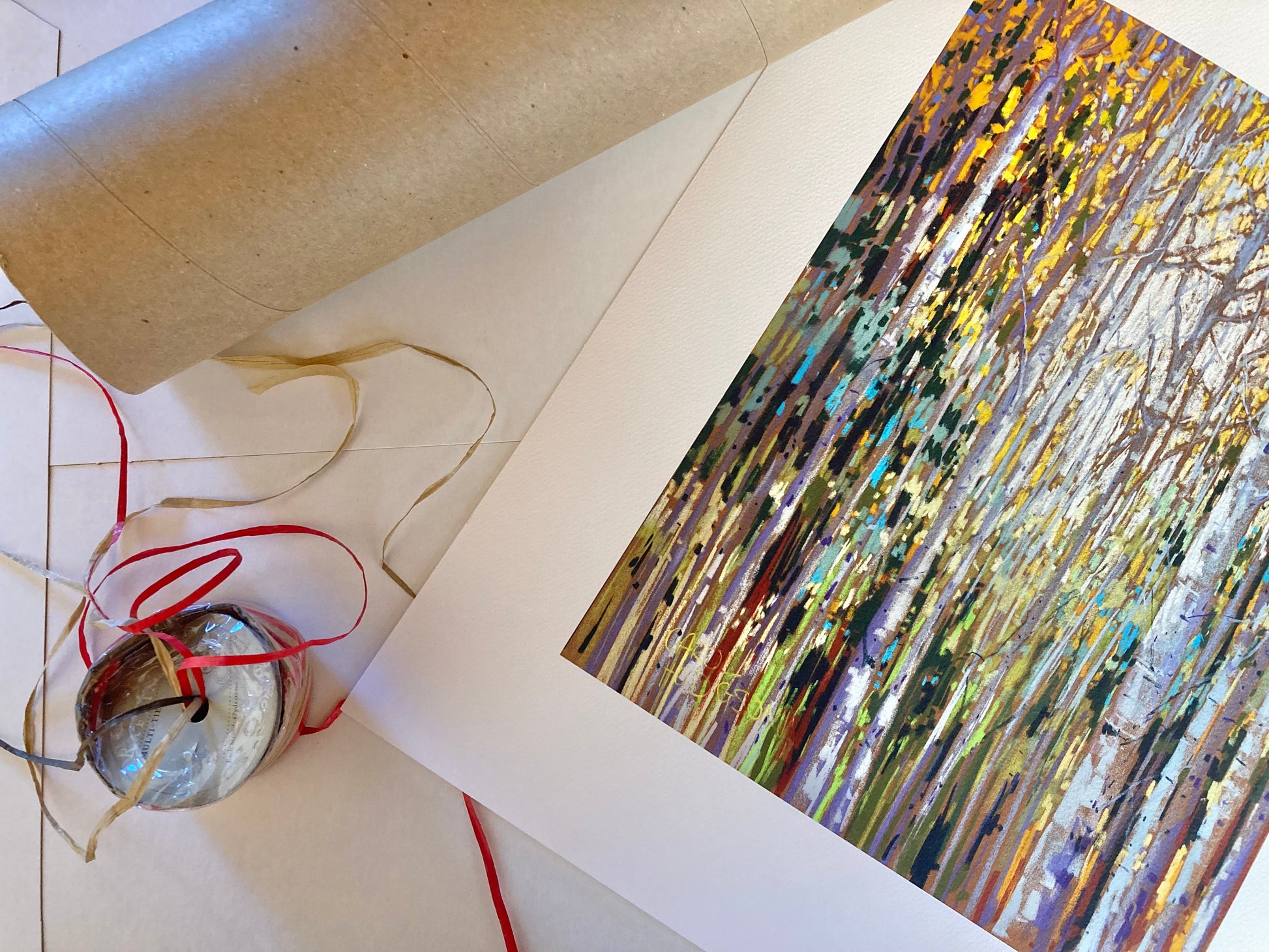 Aspen Delight with packaging materials