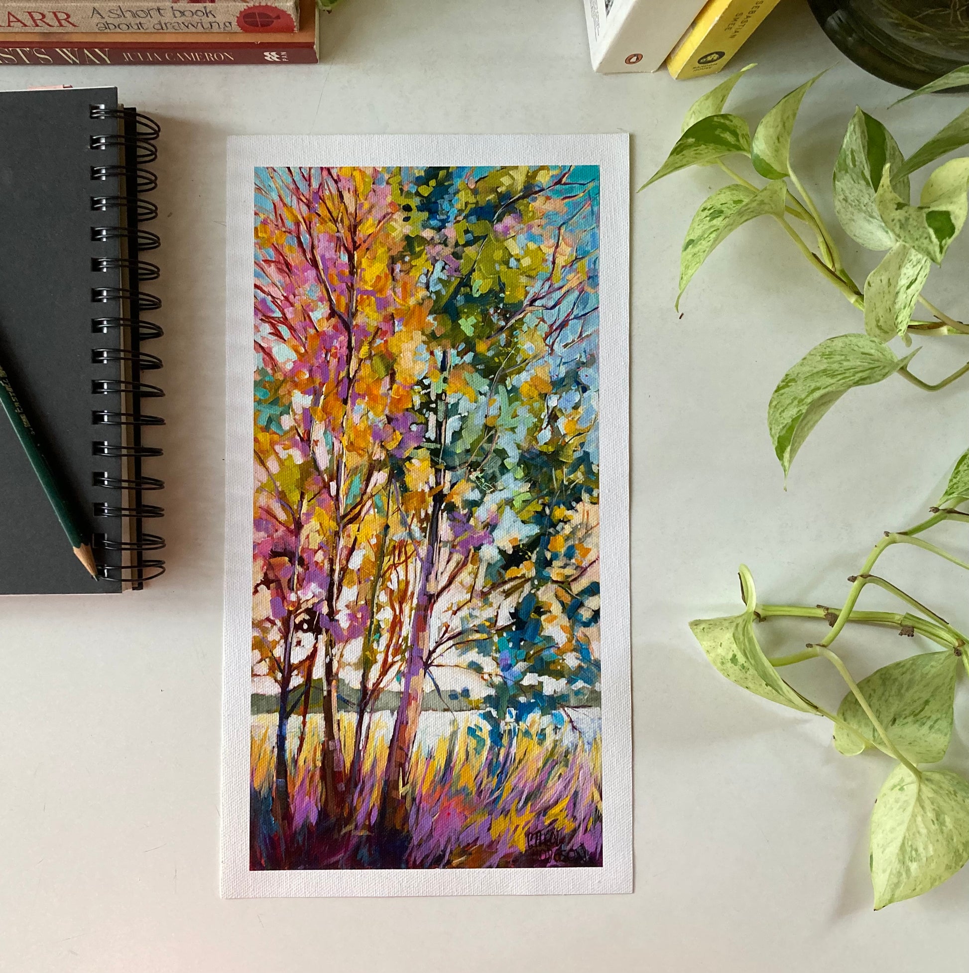 Paper print proof of Sherwood Autumn