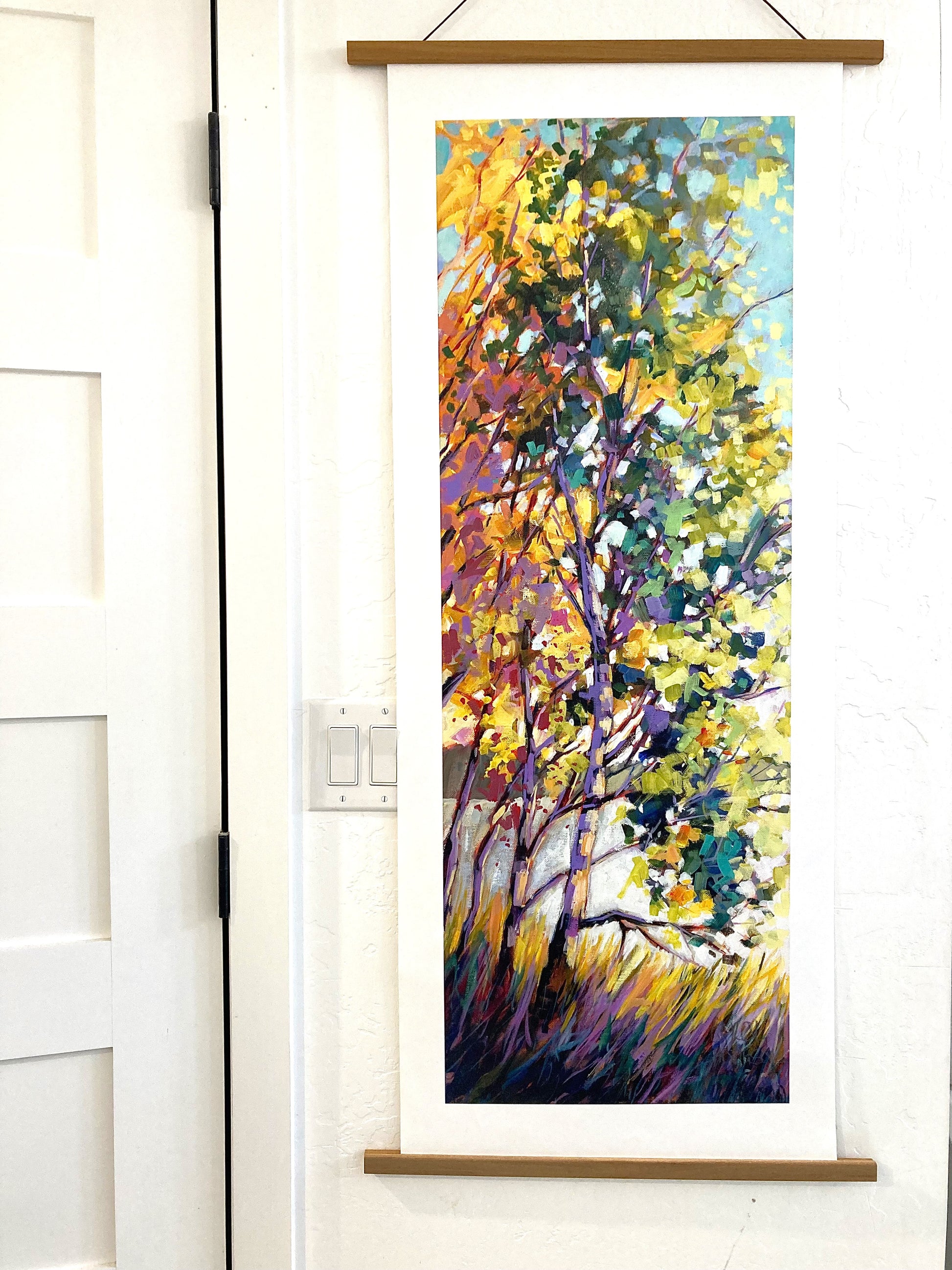 Example of print with hanging clip frame