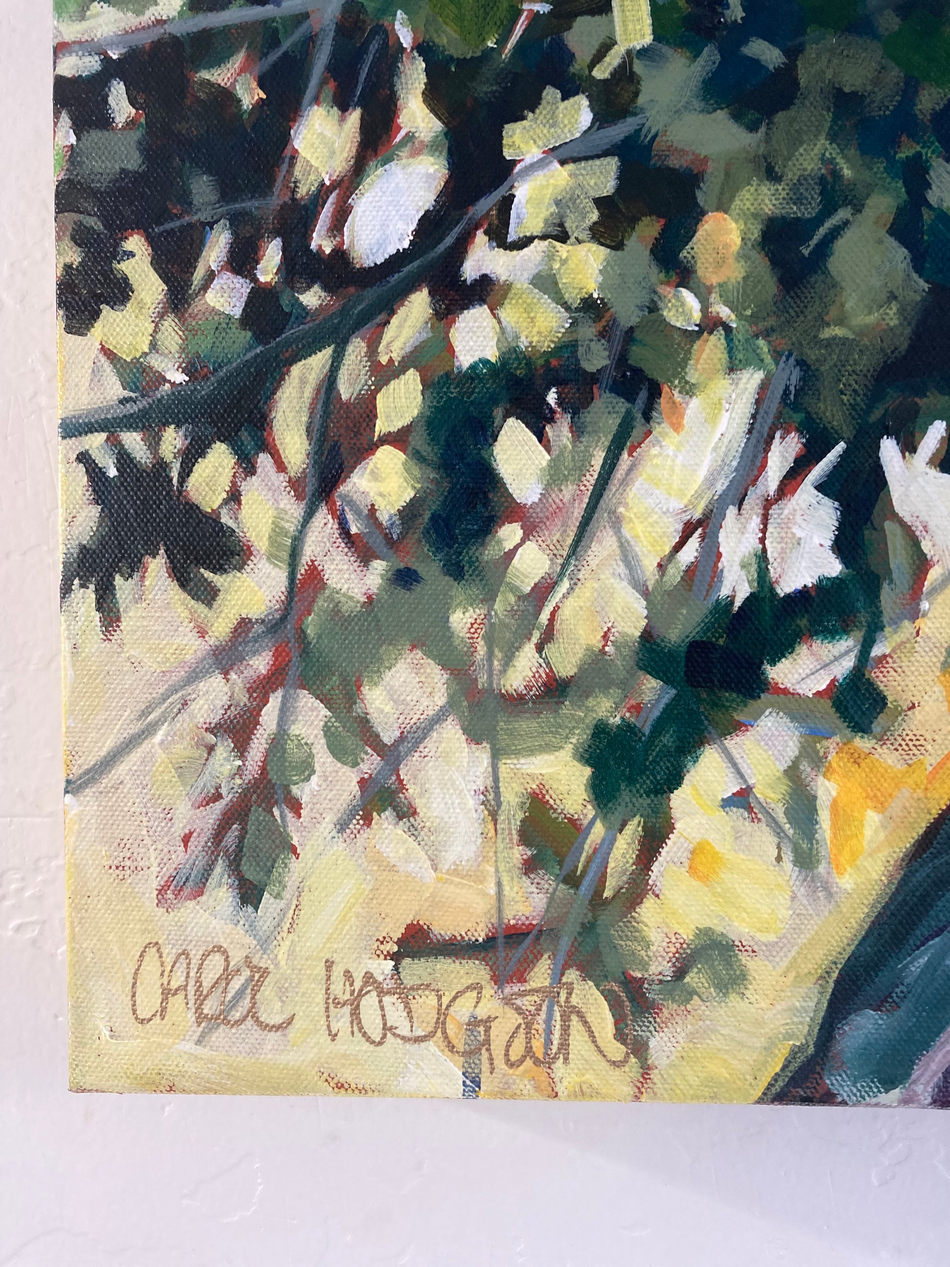 close up image of signature.