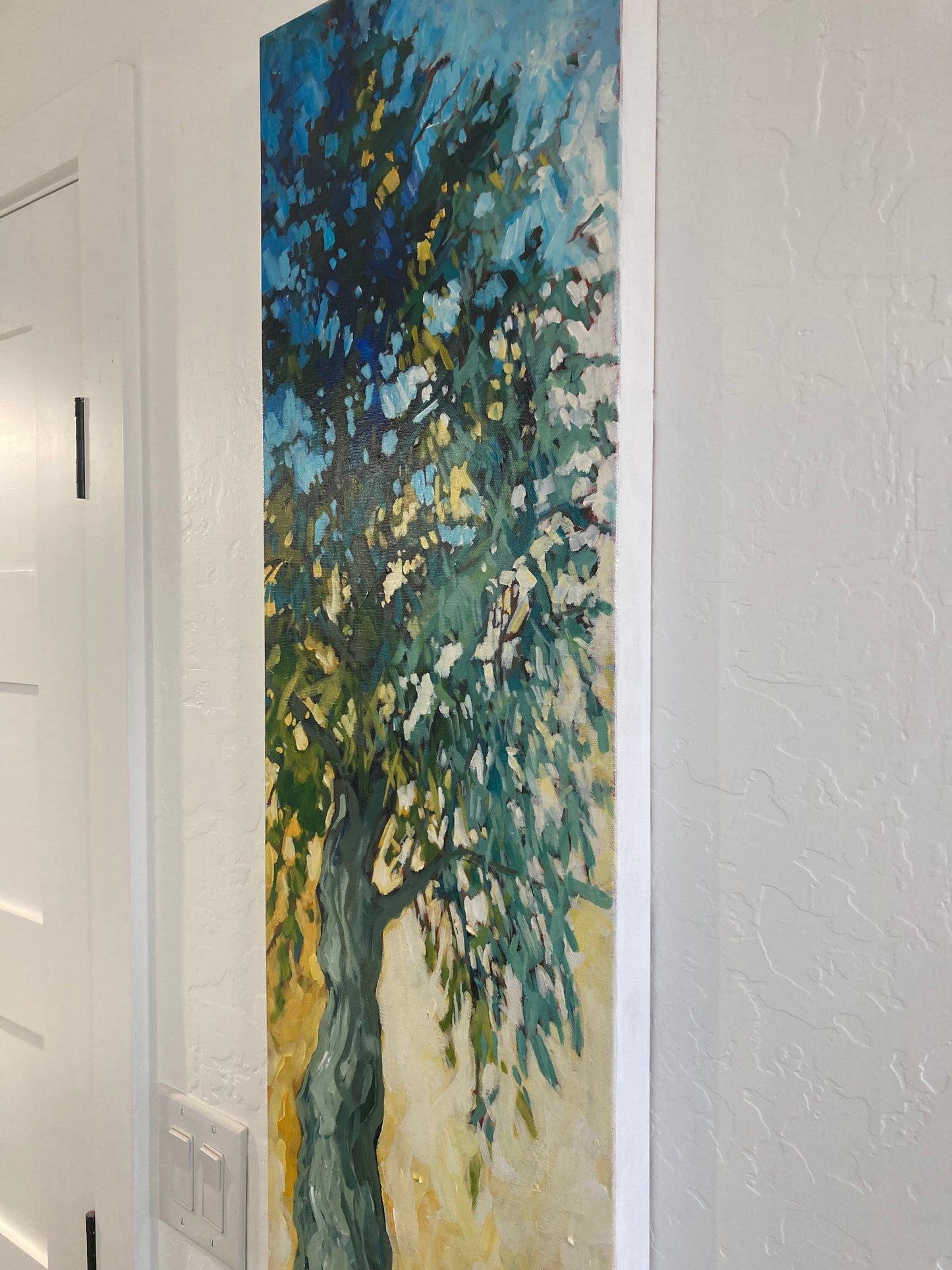 Side view of painting.