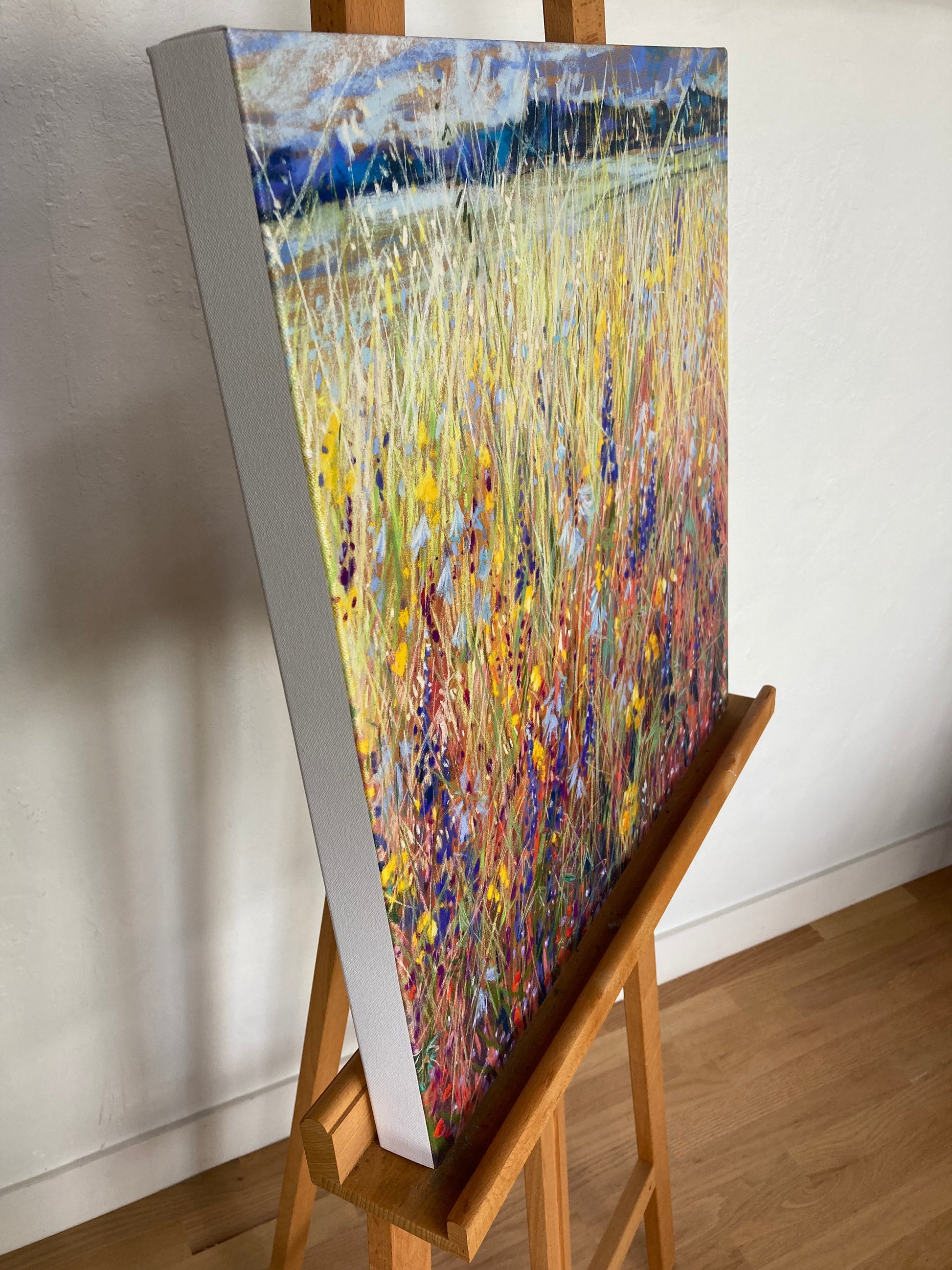 Essence on display easel.