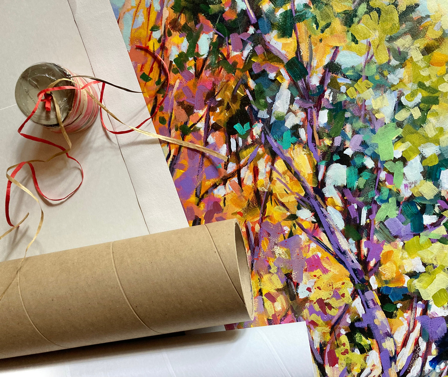 canvas giclee print and packaging materials