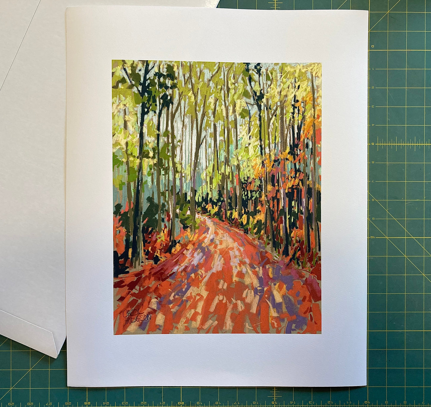 Forest Walk print with cutting mat